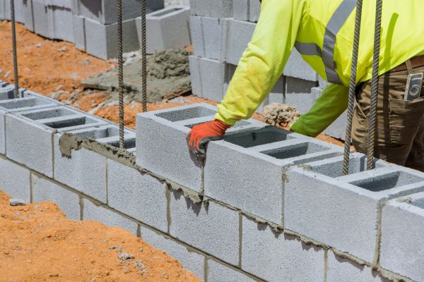 Concrete Blocks Installation in Portland